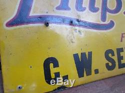 Vintage Early Tin Empire Tire & Tubes Sign Waynesboro PA CW Sexton 1913