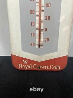 Vintage Enjoy RC Royal Crown Cola Thermometer Advertising Tin Sign, 2FT