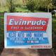 Vintage Evinrude First In Outboards Tin Sign Kelso Auto And Marine Dealer