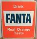 Vintage Fanta Orange Tin Sign. Nice