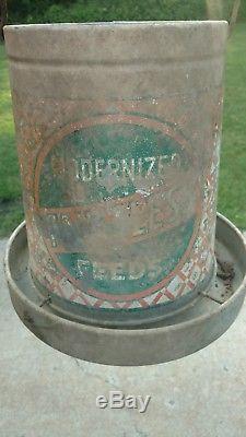 Vintage Faultless Feeds chicken poultry feed farm advertising tin feeder sign