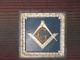 Vintage Freemasons Masonic Lodge Tin Ceiling Tile Painted Sign Freemasonry Big
