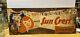 Vintage Get Tingleated With Sun Crest Orange Soda Tin Sign 30l X 12t