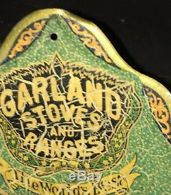 Vintage Garland Stoves Ranges Tin Litho Advertising Match Holder Safe Sign