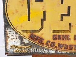Vintage Gehl Bros Tin Farm Sign