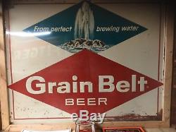 Vintage Grain Belt tin sign grain belt beer Schells Hauenstein New Ulm MN