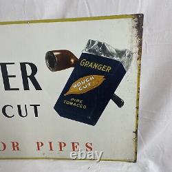 Vintage Granger Tobacco Tin Tacker Sign
