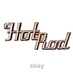 Vintage HOT ROD Raised Metal Sign Wall Hanging Garage Mancave Shop Bar