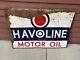 Vintage Havoline Motor Oil Tin Sign 42x30 Huge Texaco Has Oil Advertising Rare