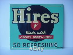 Vintage Hires Root Beer Tin Enamel Sign