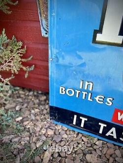 Vintage Hires Root Beer Tin Metal Embossed Soda Bottle Sign Original 47 X 29