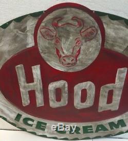 Vintage Hood Ice Cream tin advertising Sign