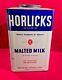 Vintage Horlick's Malted Milk Tin Metal Advertising 25 Pound Can Sign Large Size