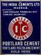 Vintage India Cement Sankar Ic Brand Portland Cement Advertising Tin Sign Board