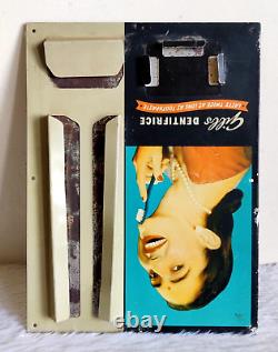 Vintage Indian Lady Gills Dentifrice Toothpaste Advertising Tin Sign Board TS195