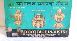 Vintage Indian Lady Graphics Prabhat Prakash Lamps Advertising Tin Sign TS153
