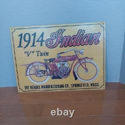 Vintage Indian Sign Tin Large Size