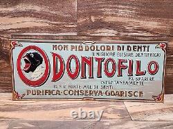Vintage Italian Toothpaste Tin Advertising Sign
