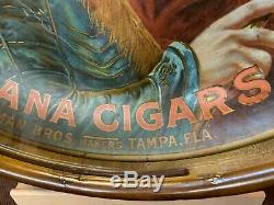Vintage JOSE VILA Habana Cigars Tin Advertising Sign Watch Video