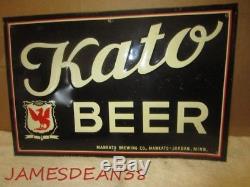 Vintage KATO BEER SIGN TIN