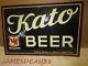 Vintage Kato Beer Sign Tin