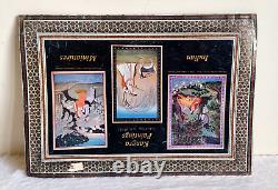 Vintage Kangra Paintings Indian Miniatures Graphics Tin Sign Board TS191