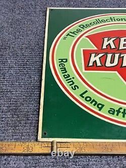 Vintage Keen Kutter Tin Tacker Steel Embossed Hardware Sign Malvern Iowa