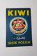 Vintage Kiwi Shoe Polish Advertising Tin Sign Metal Box Co Carlisle England
