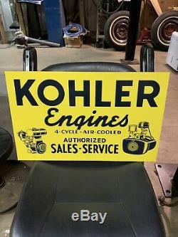 Vintage Kohler Engine Tin Sign, Vintage Sign, Cub Cadet, Wheel Horse, Ski-doo
