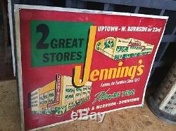Vintage La-Z-Boy Original Store Advertising Tin Sign Double Sided 1940s