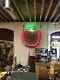Vintage Large Tin Apple Trade Sign Neon Agriculture Shipping Available