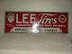 Vintage Lee Tire Gas Oil Station Tin Tires Advertising Sign Smiles At Miles