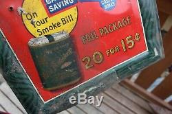 Vintage Lord Salisburg Cigarette Tobacco Tin Sign Original Advertising Metal