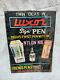Vintage Luxor Pen Advertising Tin Sign Board Friends Pen Store Advertisement