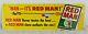 Vintage Man It's Red Man Advertising Chewing Tobacco Indian Tin Store 15 Sign