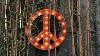 Vintage Marquee Lights Signs Peace Symbol Custom Reproduction Metal Rusty Art