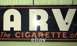 Vintage Marvels Cigarette Advertising Tin Tacker Sign Collectible Tobacciana