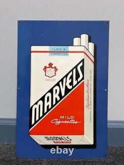 Vintage Marvels MILD Cigarettes Tin Sign 15 X 10