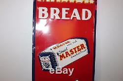 Vintage Master Bread Popular Because it's Good Consolite Tin Advertising Sign