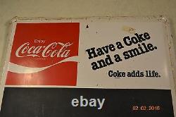 Vintage Menu Sign Chalk Board COKE COLA Advertising Tin MCA 339 #389110H
