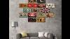 Vintage Metal Signs For Home Ktv Coffee Bar Wall Art Decor Wall Stickers