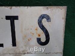 Vintage Metal Tin Sign WALTS POND Old Cabin Lodge Rustic Fishing Decor 4032-14