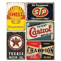 Vintage Metal Tin Signs Retro Garage Signs For Men Wall Decorations Old Car S