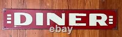 Vintage Mummert Metal Tin Diner Sign Red & White Made in the USA