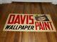 Vintage Nos Davis Wallpaper Paint Tin Advertising Sign W Graphic Of Can