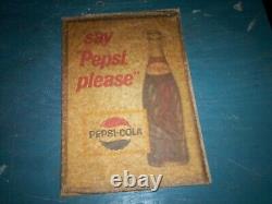 Vintage Nos Pepsi Cola M 239 Tin Metal Advertising / Counter / Wall Sign