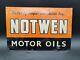 Vintage Notwen Motor Oil Advertising Tin Sign Garage Advertising Automobilia