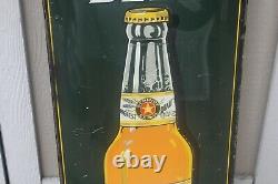 Vintage ORIGINAL Schmidts City Club Beer Bottle Metal Tin Bottle Sign Advertisin