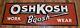 Vintage Oshkosh B'gosh Work Wear Overalls Tin Advertising Sign