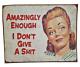 Vintage Old Antique Thoughts Quotes & Picture / Images Litho. Tin Sign Board